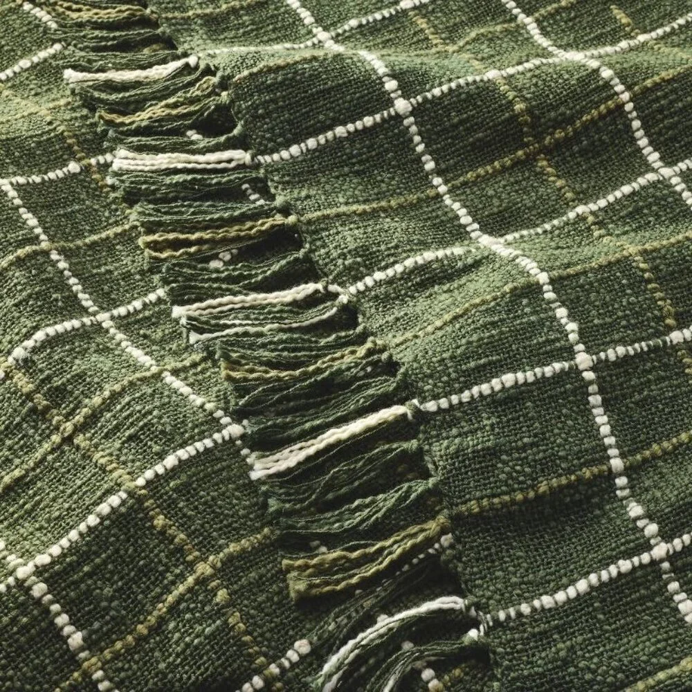 Plaid Woven Throw Blanket‎ Green - Hearth & Hand Magnolia Christmas 2024
